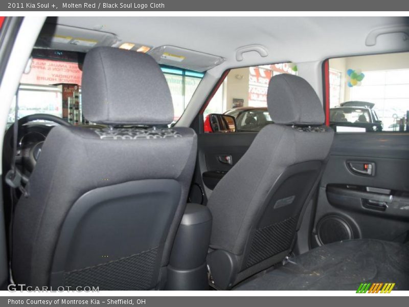 Molten Red / Black Soul Logo Cloth 2011 Kia Soul +