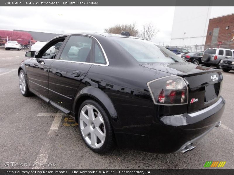 Brilliant Black / Silver 2004 Audi S4 4.2 quattro Sedan