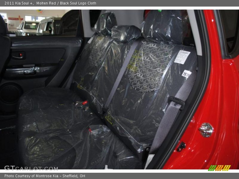 Molten Red / Black Soul Logo Cloth 2011 Kia Soul +