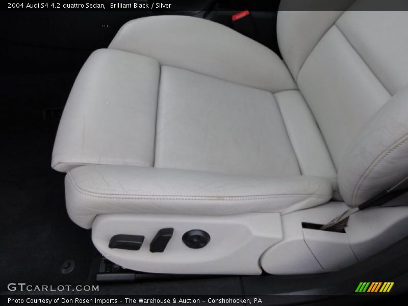 Brilliant Black / Silver 2004 Audi S4 4.2 quattro Sedan