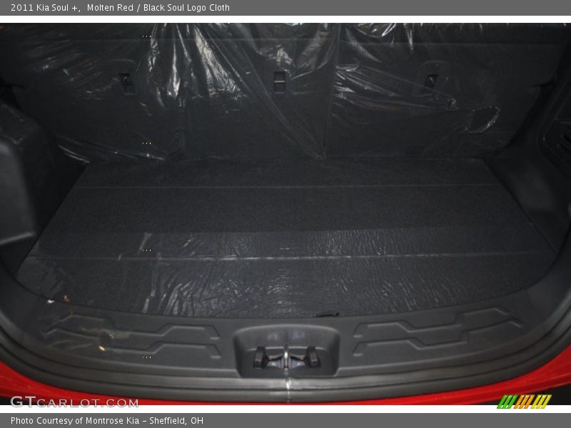Molten Red / Black Soul Logo Cloth 2011 Kia Soul +