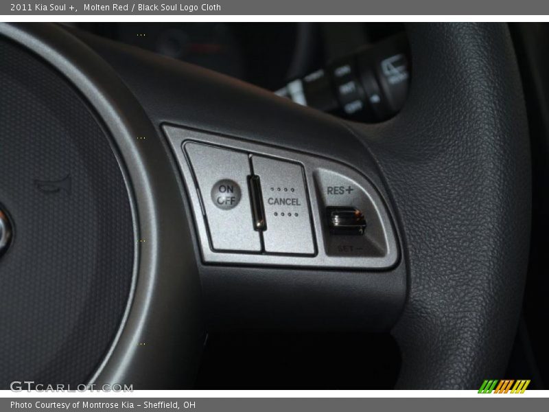 Molten Red / Black Soul Logo Cloth 2011 Kia Soul +