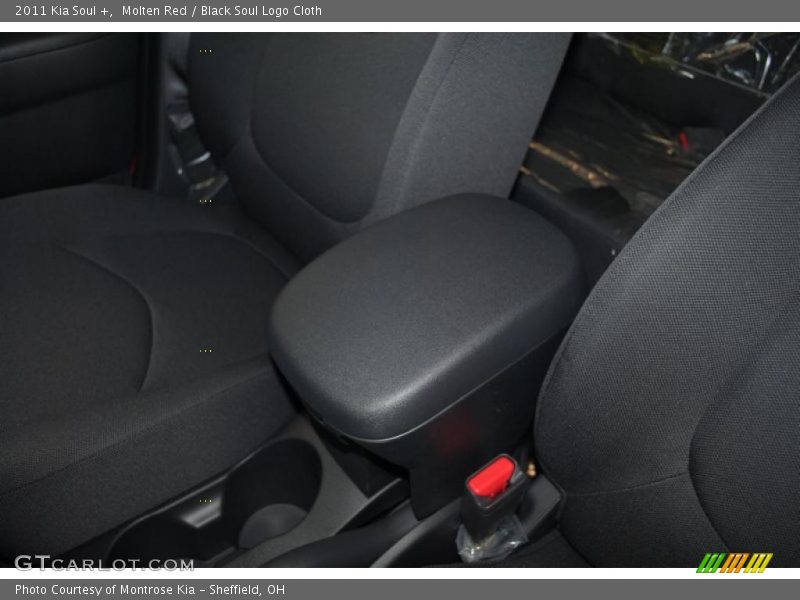 Molten Red / Black Soul Logo Cloth 2011 Kia Soul +