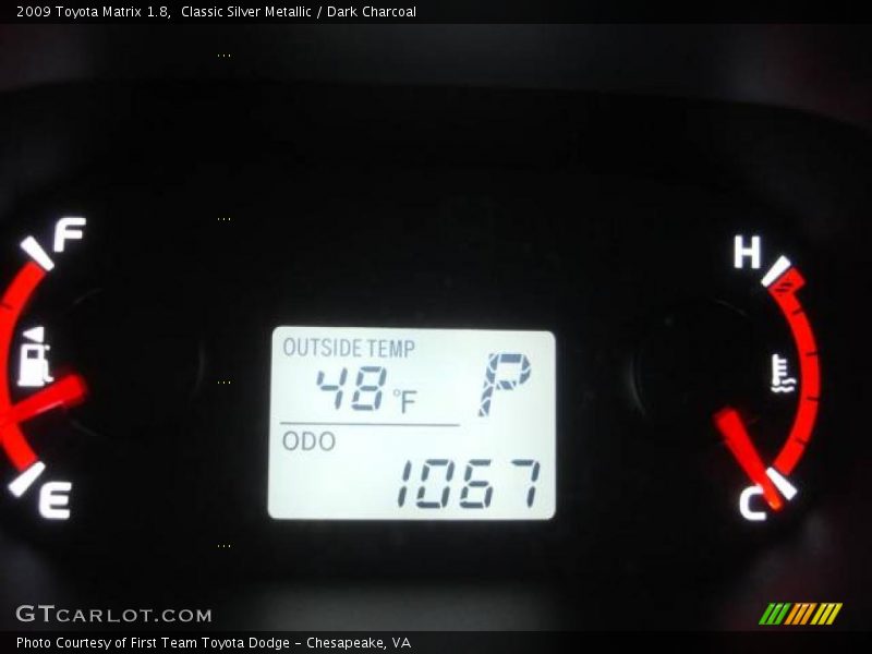 Classic Silver Metallic / Dark Charcoal 2009 Toyota Matrix 1.8