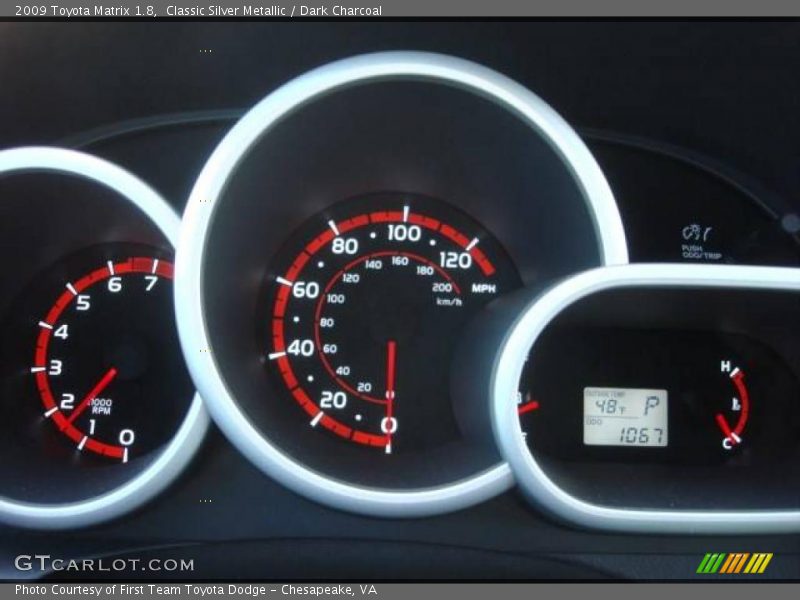 Classic Silver Metallic / Dark Charcoal 2009 Toyota Matrix 1.8