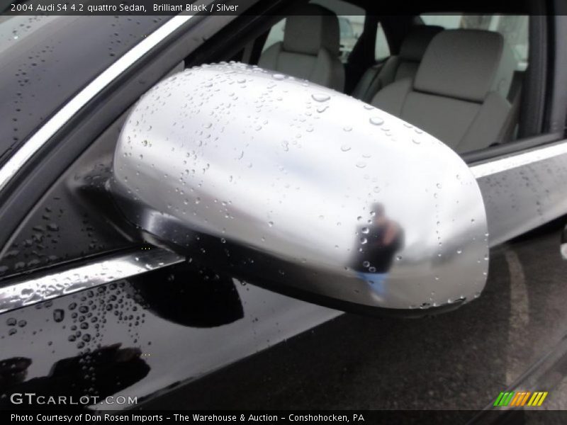 Brilliant Black / Silver 2004 Audi S4 4.2 quattro Sedan