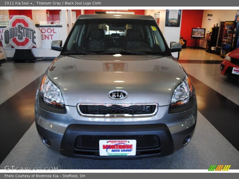 Titanium Gray / Black Soul Logo Cloth 2011 Kia Soul +
