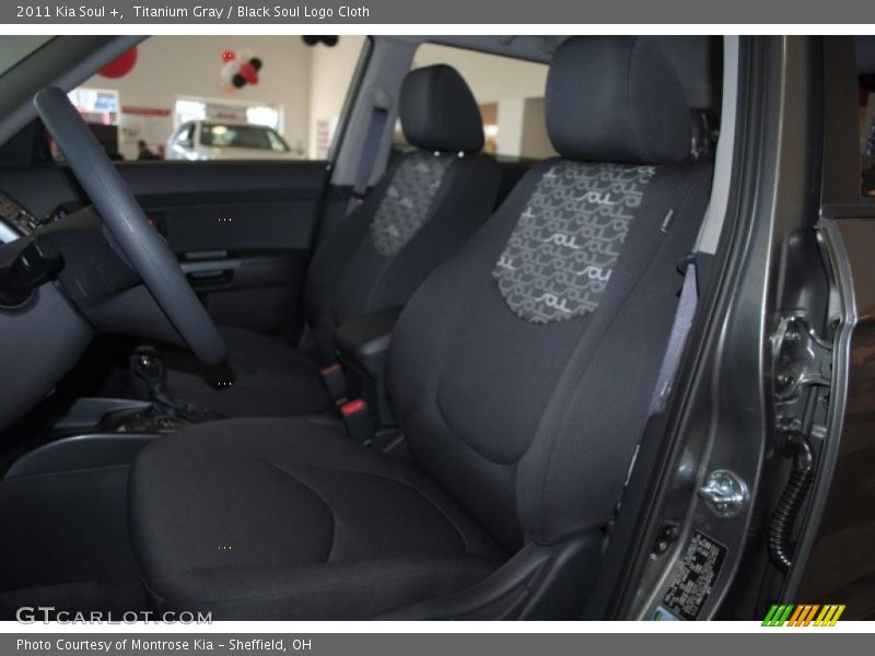Titanium Gray / Black Soul Logo Cloth 2011 Kia Soul +