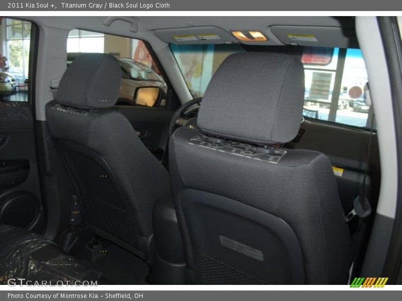 Titanium Gray / Black Soul Logo Cloth 2011 Kia Soul +