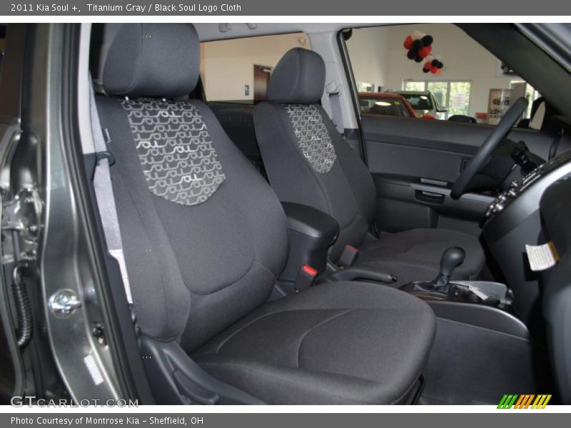 Titanium Gray / Black Soul Logo Cloth 2011 Kia Soul +