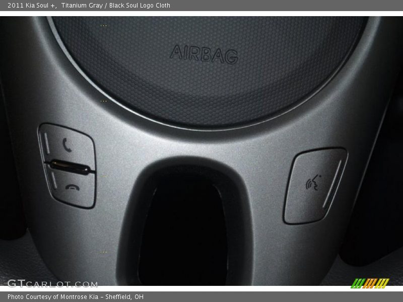 Titanium Gray / Black Soul Logo Cloth 2011 Kia Soul +