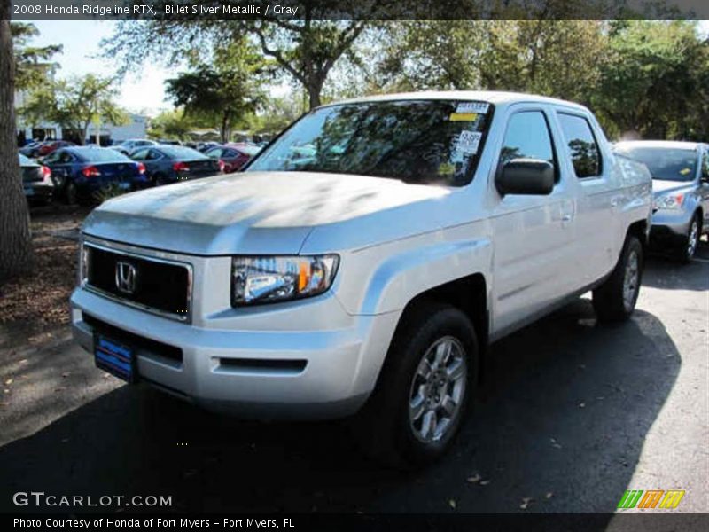 Billet Silver Metallic / Gray 2008 Honda Ridgeline RTX