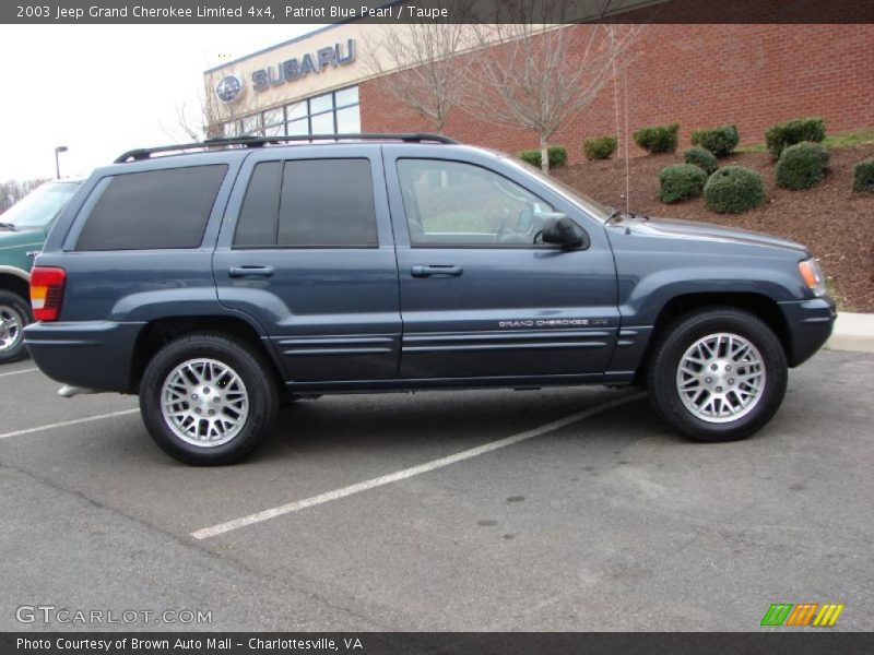 Patriot Blue Pearl / Taupe 2003 Jeep Grand Cherokee Limited 4x4