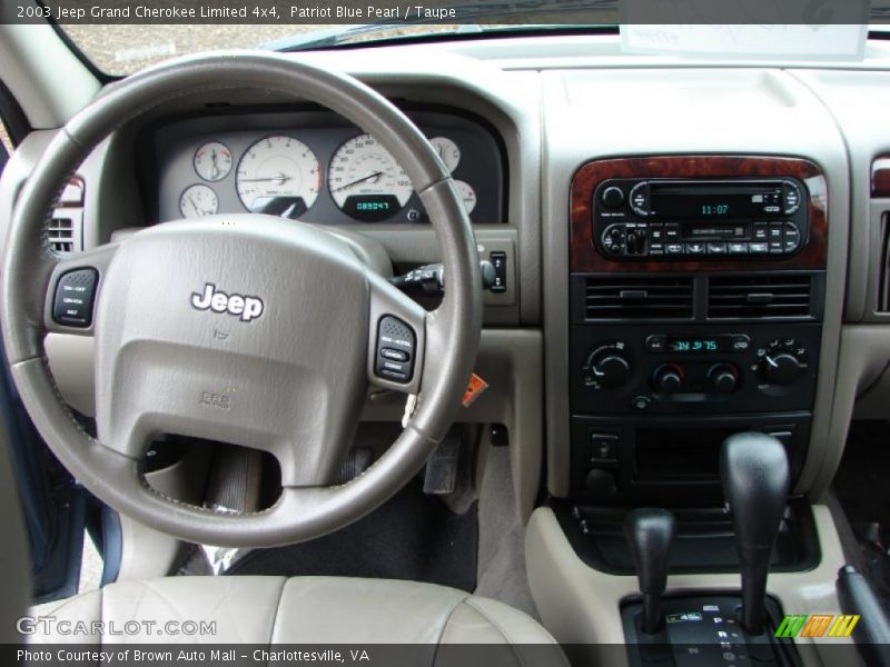 Patriot Blue Pearl / Taupe 2003 Jeep Grand Cherokee Limited 4x4