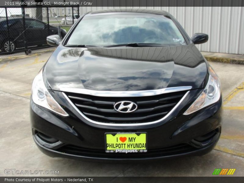 Midnight Black / Gray 2011 Hyundai Sonata GLS