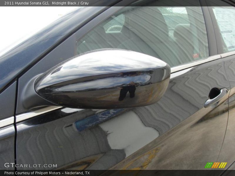 Midnight Black / Gray 2011 Hyundai Sonata GLS