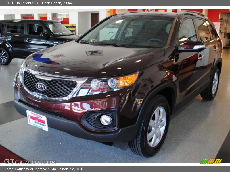 Dark Cherry / Black 2011 Kia Sorento LX
