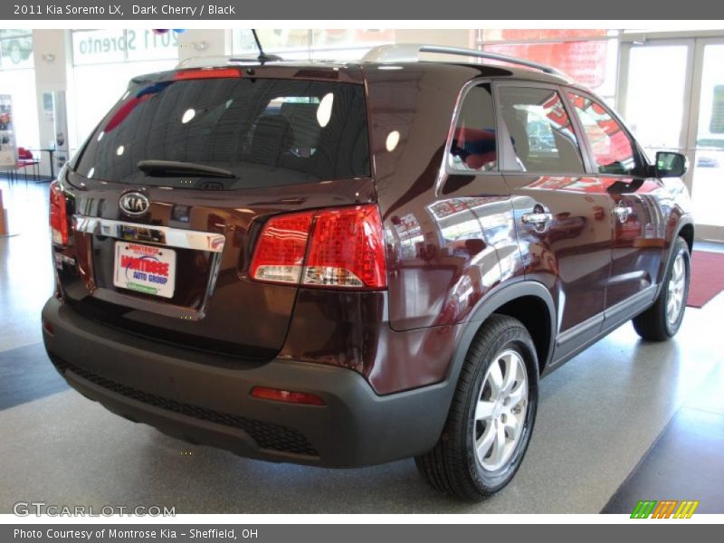 Dark Cherry / Black 2011 Kia Sorento LX