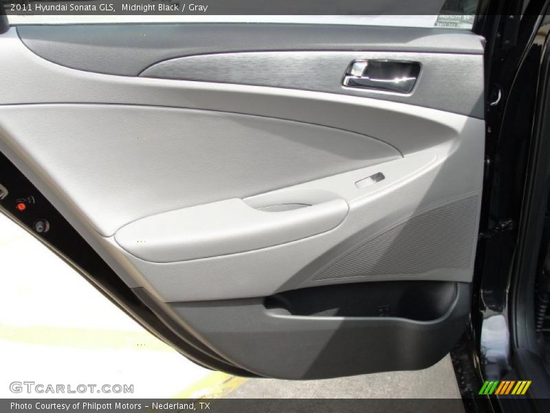 Midnight Black / Gray 2011 Hyundai Sonata GLS