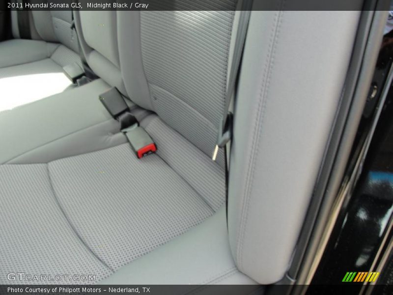 Midnight Black / Gray 2011 Hyundai Sonata GLS