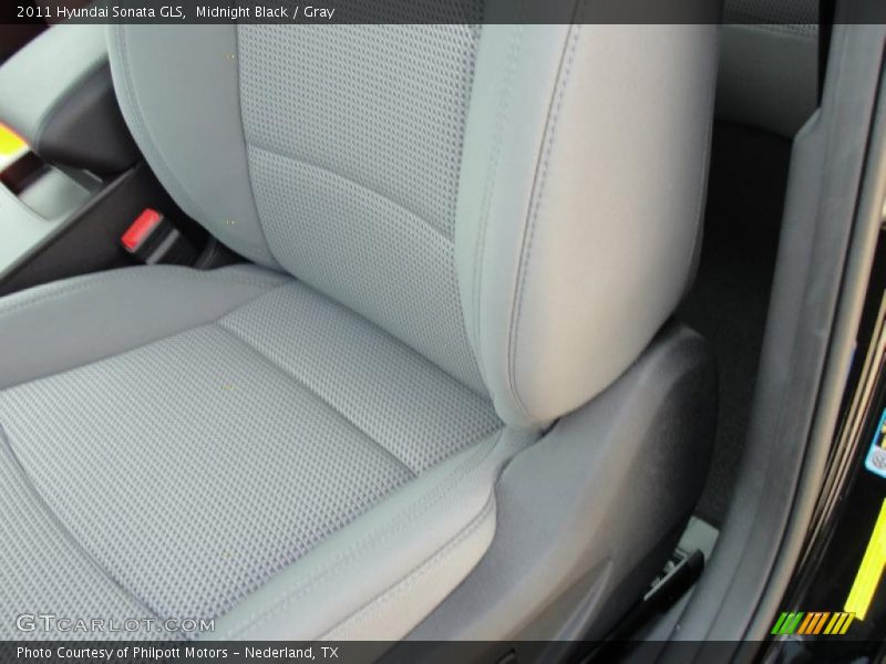 Midnight Black / Gray 2011 Hyundai Sonata GLS