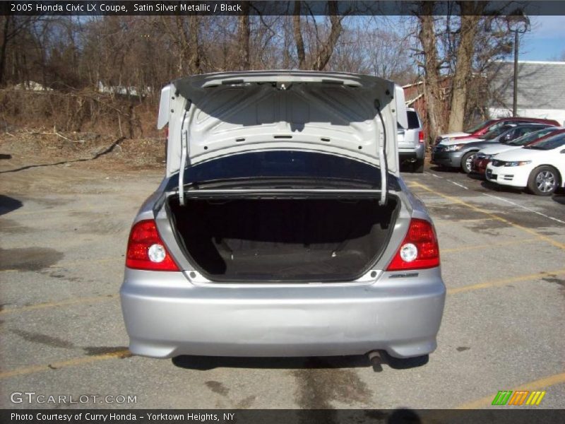 Satin Silver Metallic / Black 2005 Honda Civic LX Coupe