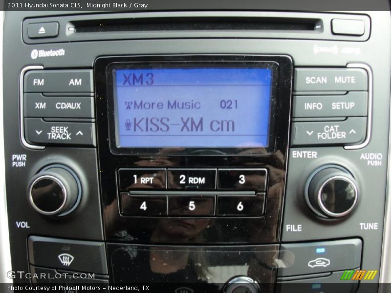 Midnight Black / Gray 2011 Hyundai Sonata GLS