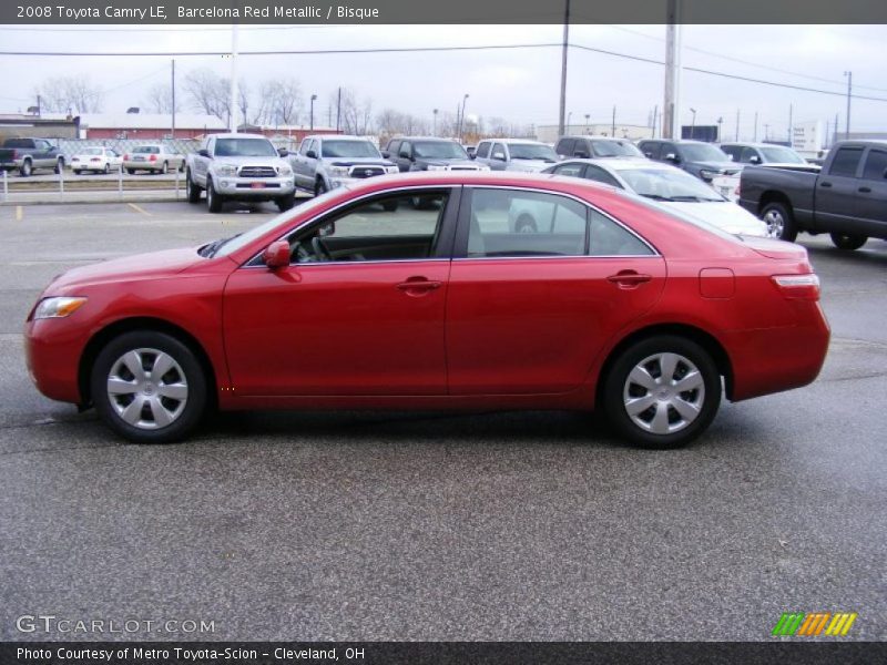 Barcelona Red Metallic / Bisque 2008 Toyota Camry LE