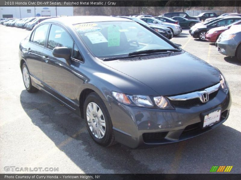 Polished Metal Metallic / Gray 2010 Honda Civic DX-VP Sedan