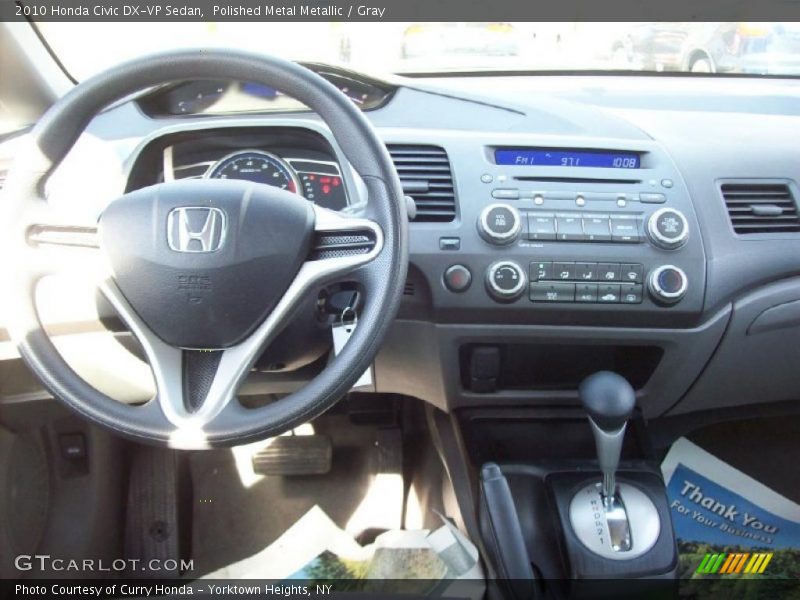 Polished Metal Metallic / Gray 2010 Honda Civic DX-VP Sedan