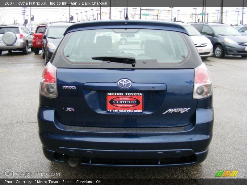 Indigo Ink Pearl / Dark Charcoal 2007 Toyota Matrix XR