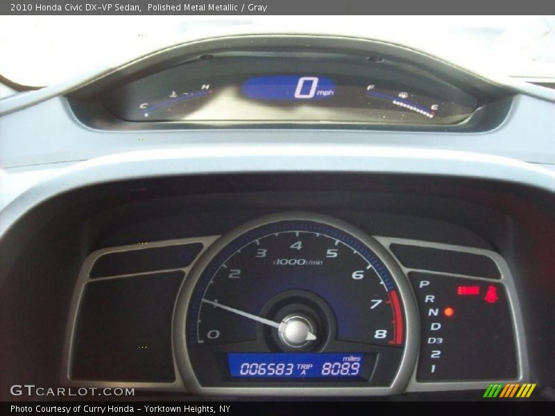  2010 Civic DX-VP Sedan DX-VP Sedan Gauges