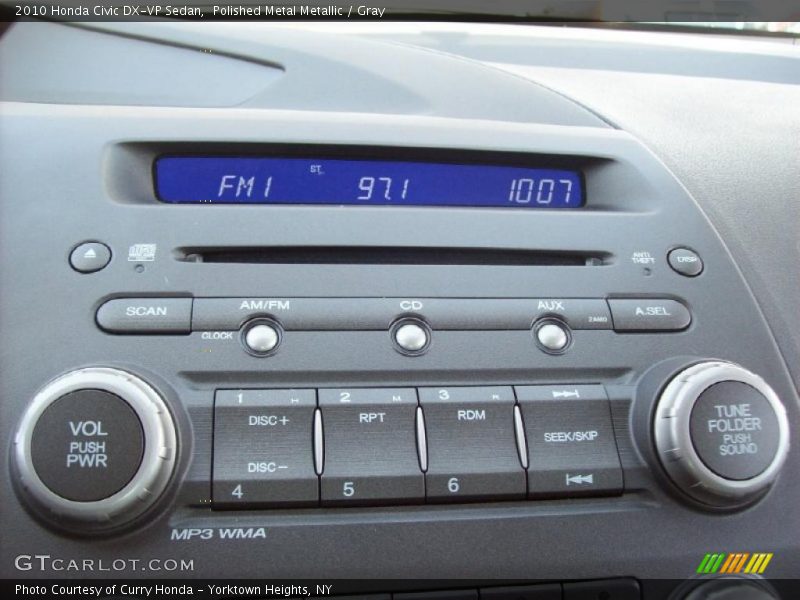 Polished Metal Metallic / Gray 2010 Honda Civic DX-VP Sedan