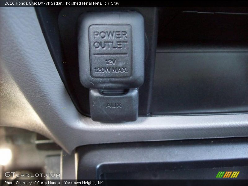 Polished Metal Metallic / Gray 2010 Honda Civic DX-VP Sedan