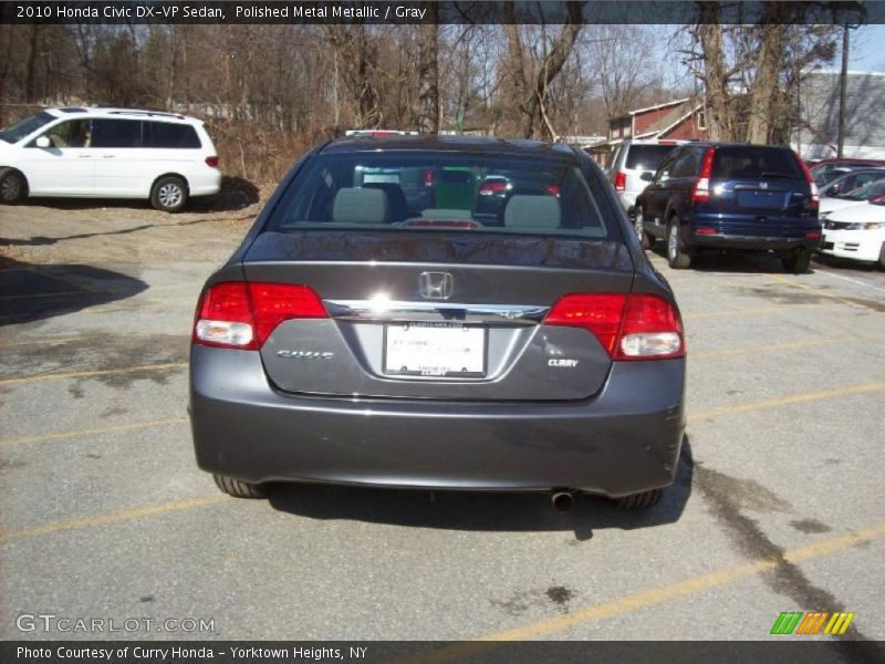 Polished Metal Metallic / Gray 2010 Honda Civic DX-VP Sedan