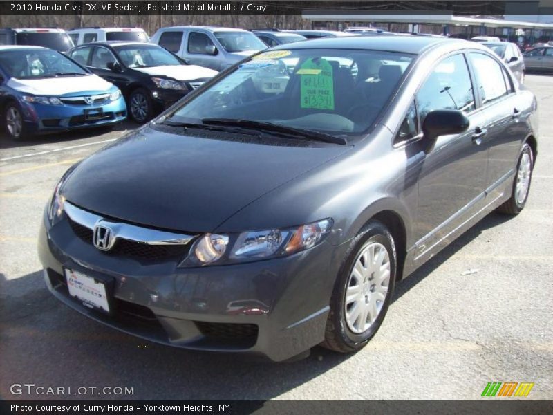 Polished Metal Metallic / Gray 2010 Honda Civic DX-VP Sedan