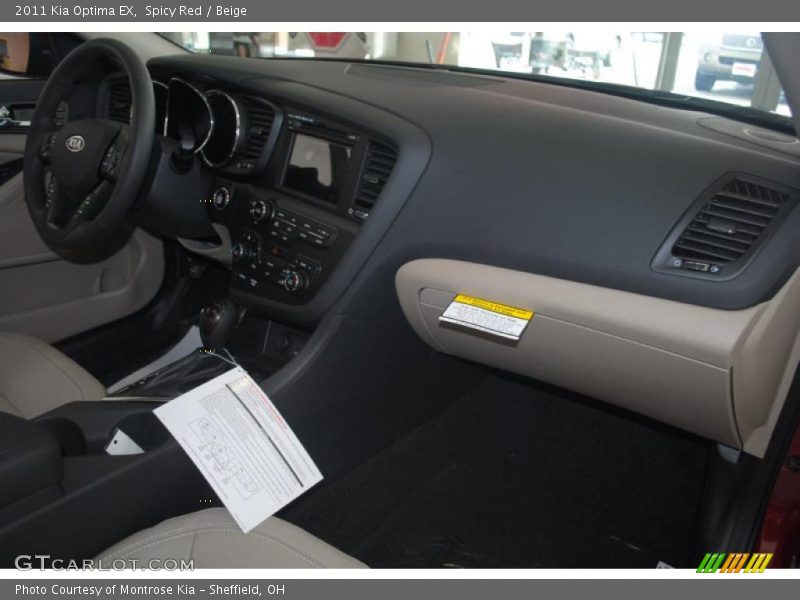 Spicy Red / Beige 2011 Kia Optima EX