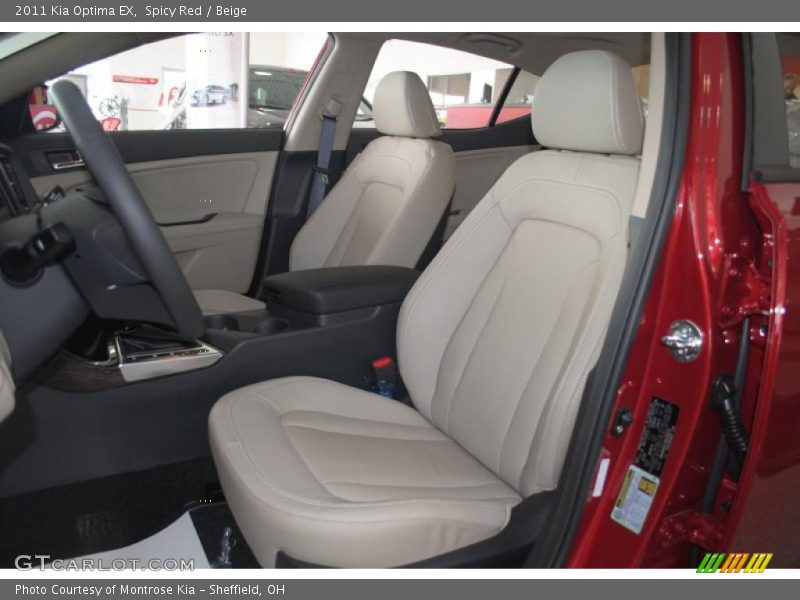 Spicy Red / Beige 2011 Kia Optima EX