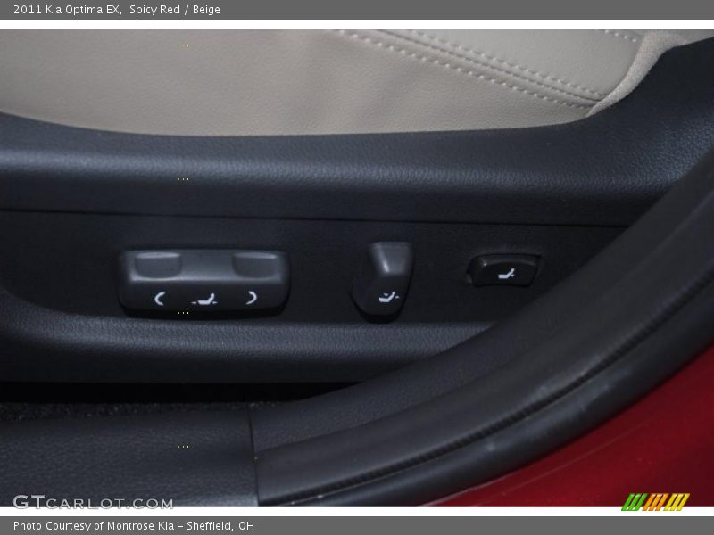 Spicy Red / Beige 2011 Kia Optima EX