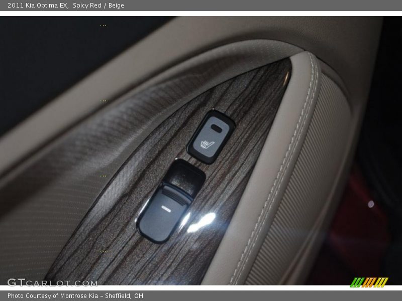 Spicy Red / Beige 2011 Kia Optima EX
