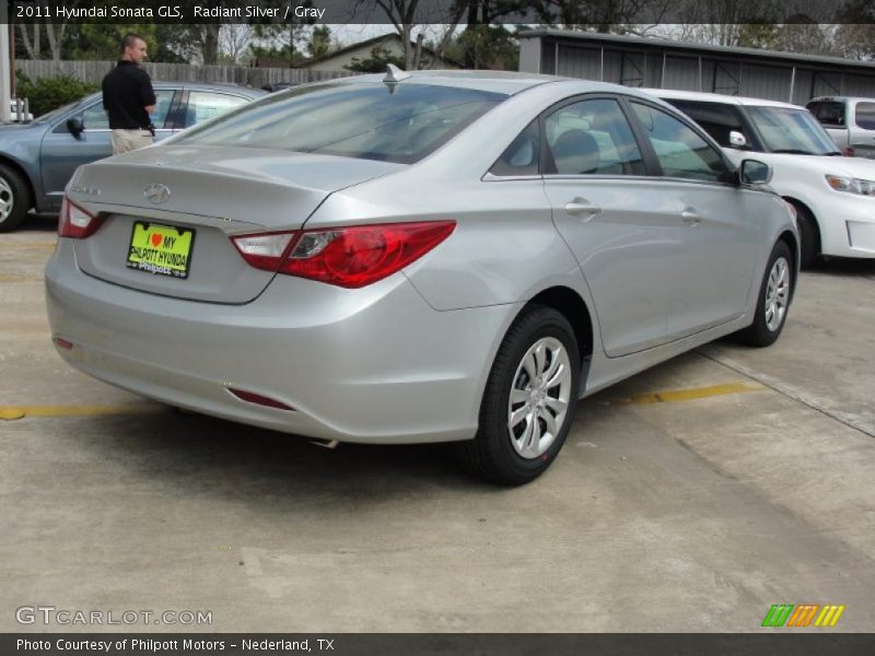 Radiant Silver / Gray 2011 Hyundai Sonata GLS