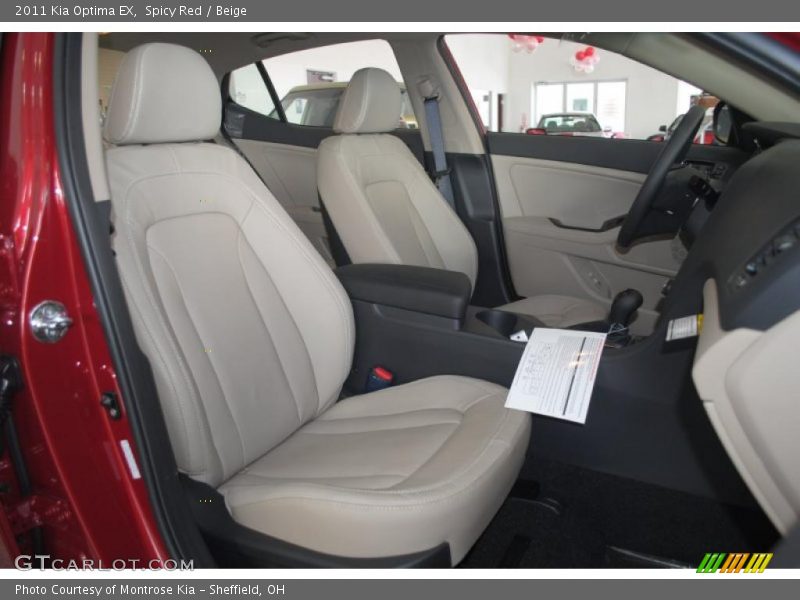 Spicy Red / Beige 2011 Kia Optima EX