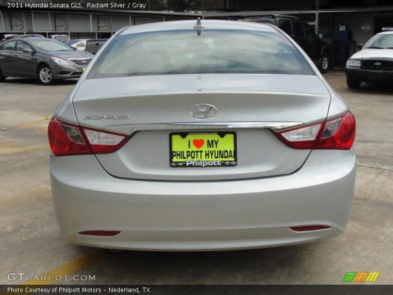 Radiant Silver / Gray 2011 Hyundai Sonata GLS