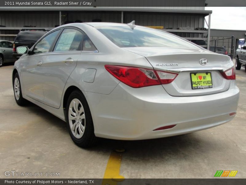 Radiant Silver / Gray 2011 Hyundai Sonata GLS