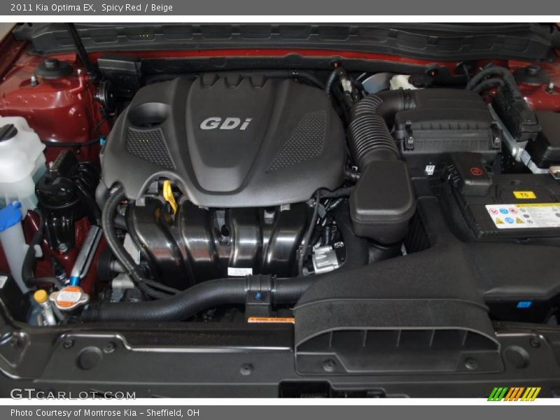 Spicy Red / Beige 2011 Kia Optima EX