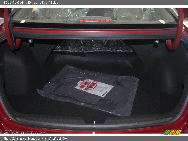 Spicy Red / Beige 2011 Kia Optima EX