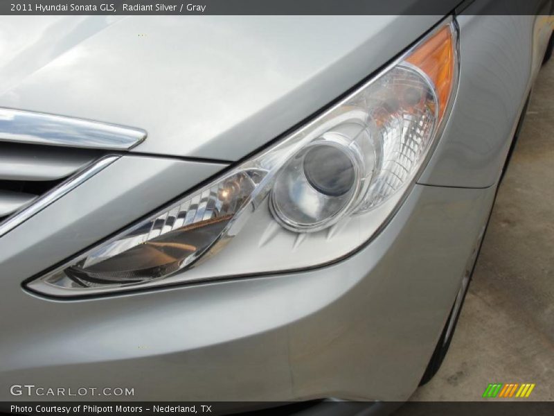 Radiant Silver / Gray 2011 Hyundai Sonata GLS
