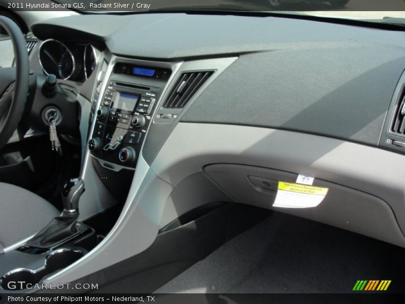 Radiant Silver / Gray 2011 Hyundai Sonata GLS