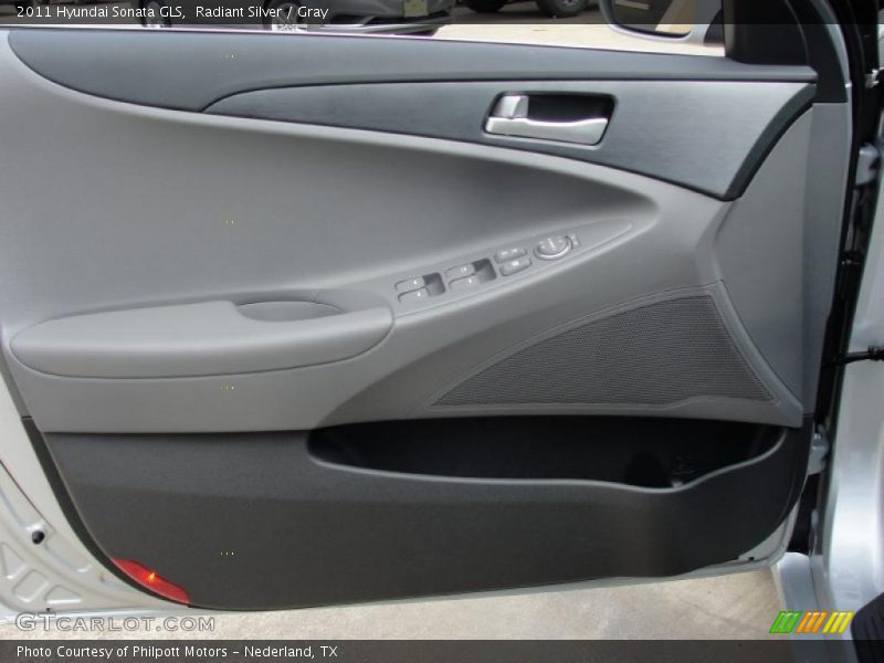 Radiant Silver / Gray 2011 Hyundai Sonata GLS