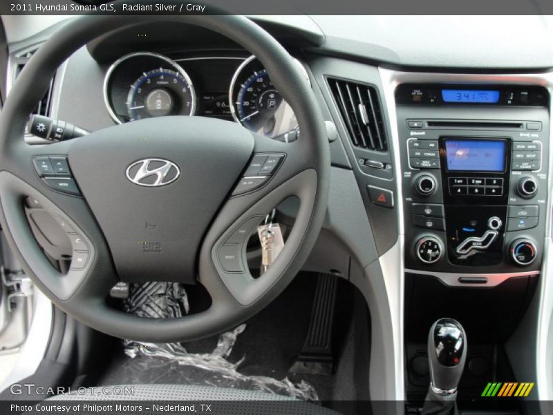 Radiant Silver / Gray 2011 Hyundai Sonata GLS